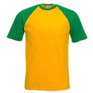 Fruit of the Loom Short Sleeve Baseball T-shirt